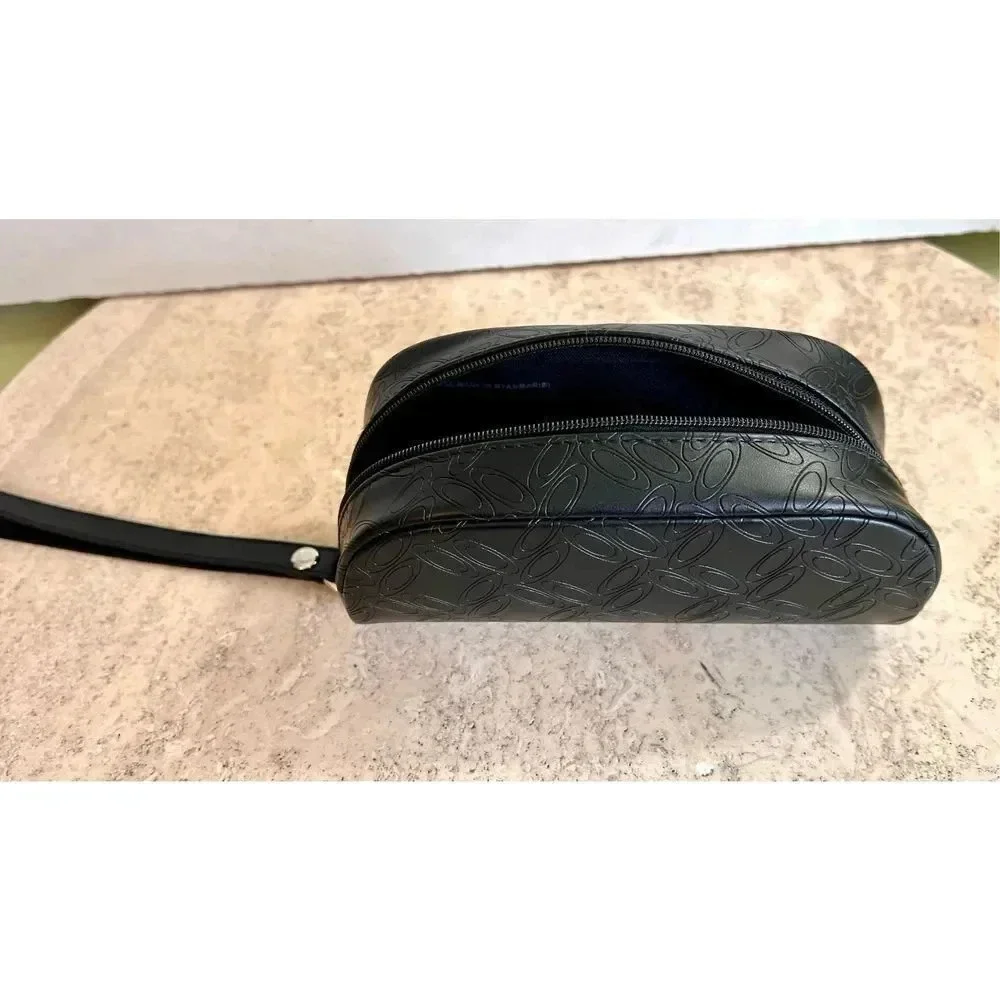 Oakley Black Travel Zippered‎ Faux Leather Sunglasses Clutch Case